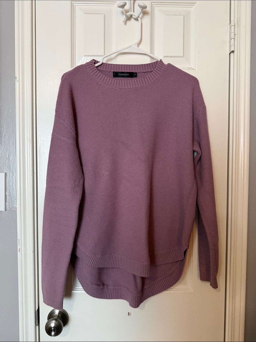 Crewneck Sweater in Mauve